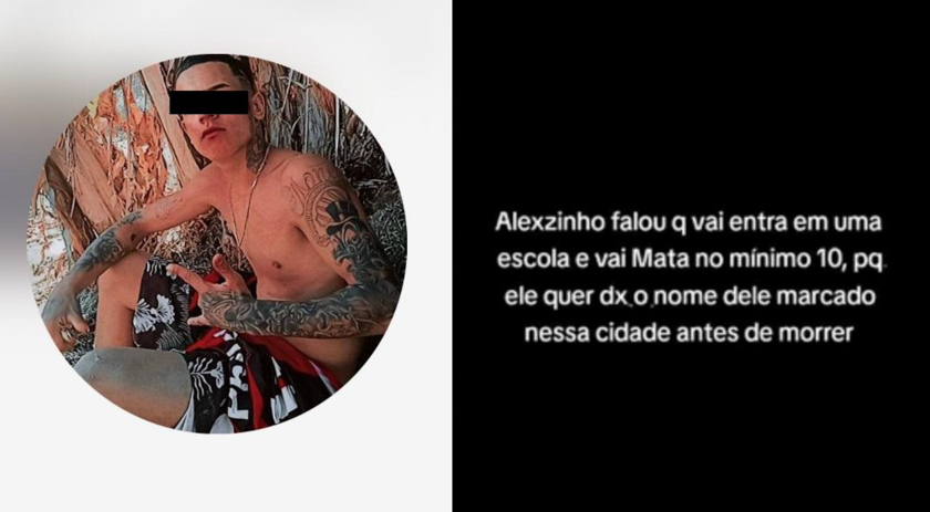 Adolescente que ameaçava invadir escolas é apreendido em mega operação policial, em Cantagalo