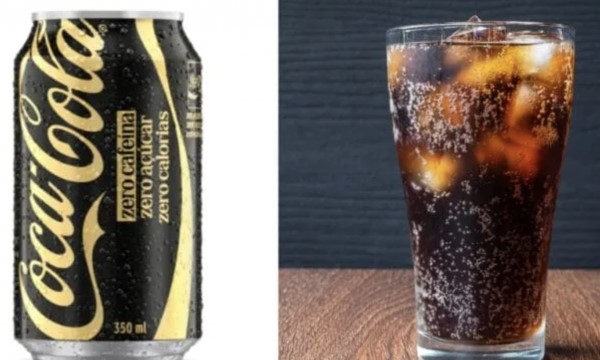 Coca-Cola lança no Brasil versão sem açúcar e sem cafeína com lata preta e dourada