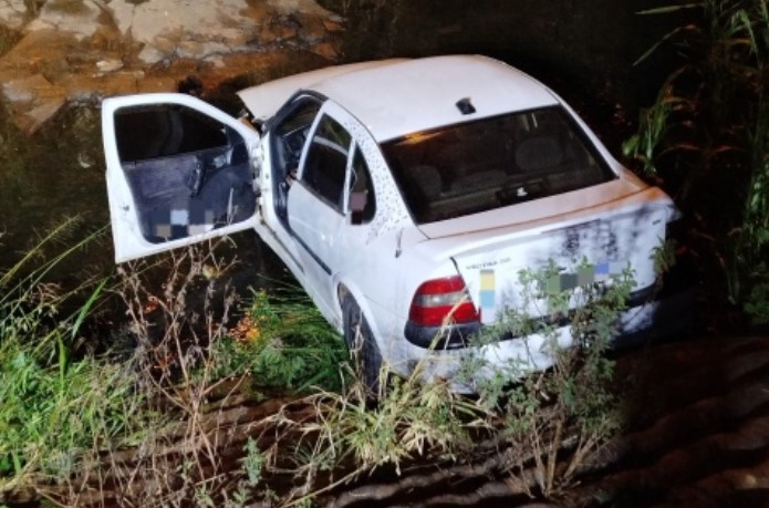 Saída de pista é registrada no interior