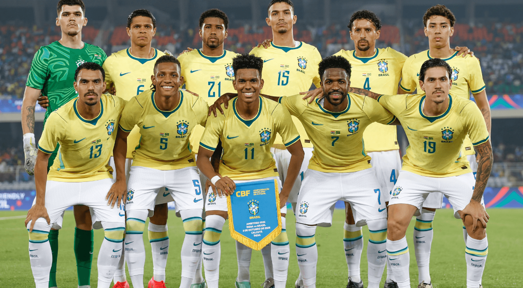 Brasil goleia a Índia por 4 a 0 em Calcutá