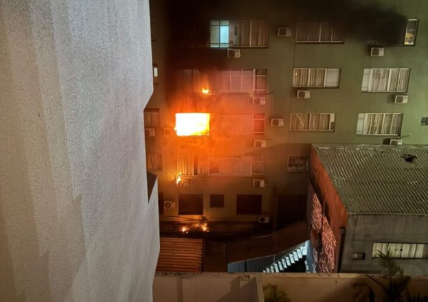 Homem é preso suspeito de provocar incêndio em hotel no Centro