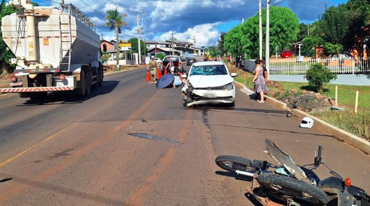Criança de 10 anos morre em acidente entre moto e carro