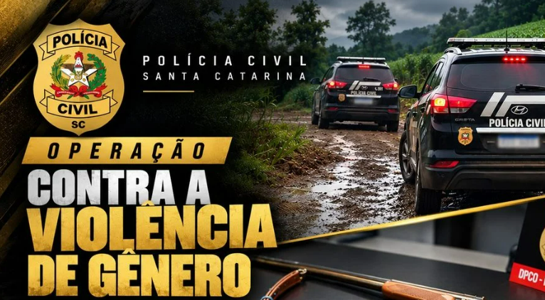 Homem é preso após Polícia Civil apreender espingarda e munições em investigação de violência doméstica em SC