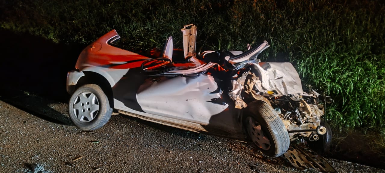 Grave acidente é registrado na PR-483 durante a madrugada
