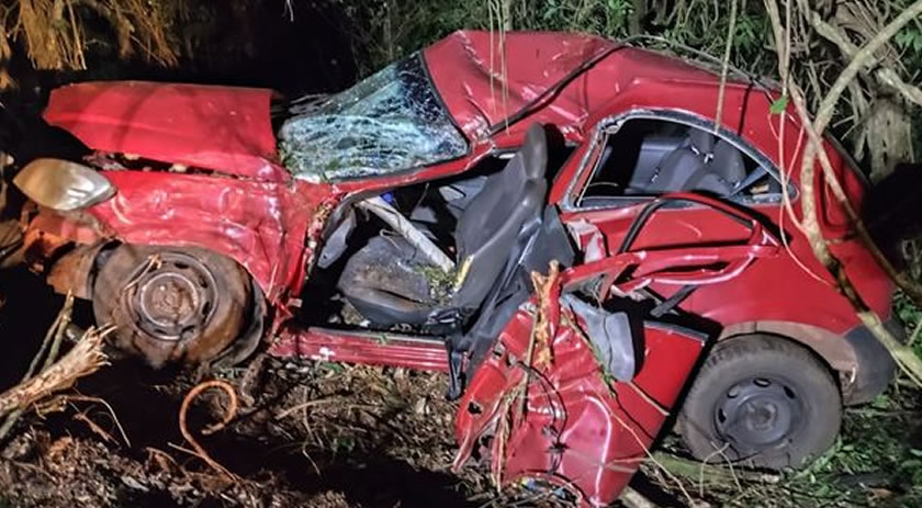 Grave acidente na pr-281 deixa motorista com ferimentos graves