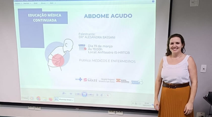 HRTGB promove palestra educativa sobre abdômen agudo