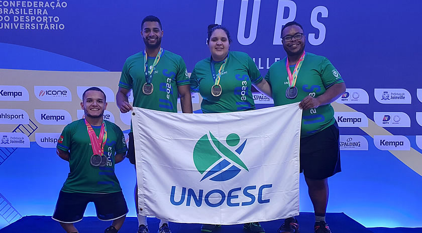 Unoesc conquista medalhas de ouro e prata nos Jogos Universitários Brasileiros