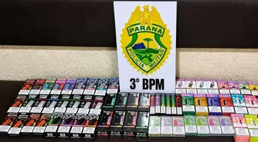Motorista é preso com 65 cigarros eletrônicos durante fiscalização