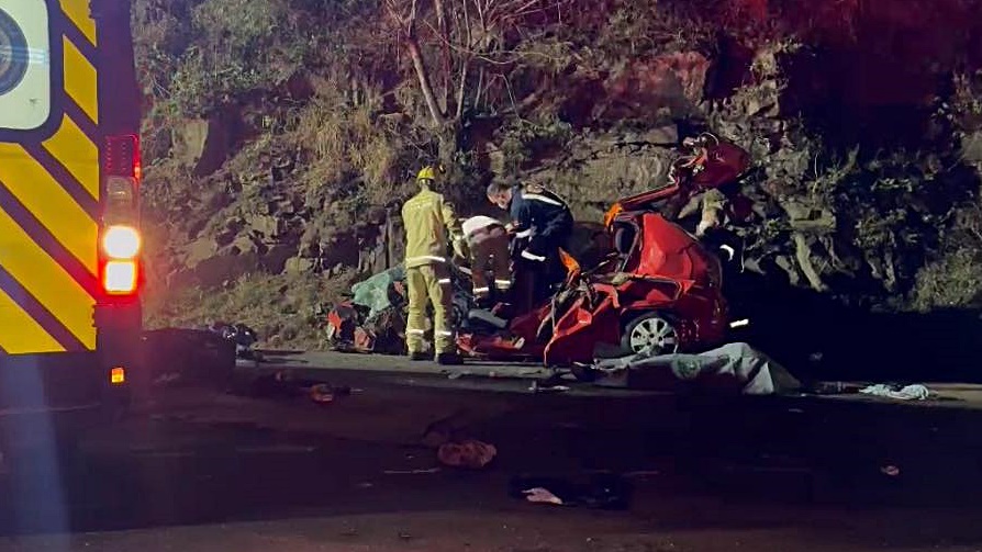 Acidente na PR-483 deixa um morto e dois feridos