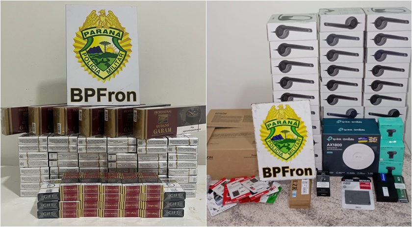 Polícia Militar apreende carga de contrabando em ônibus interestadual durante operação
