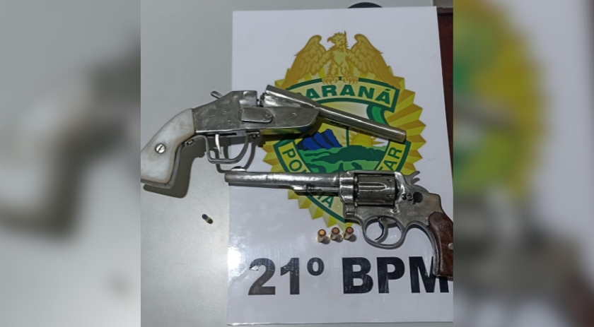 Homem é preso por lesão corporal e posse irregular de armas de fogo