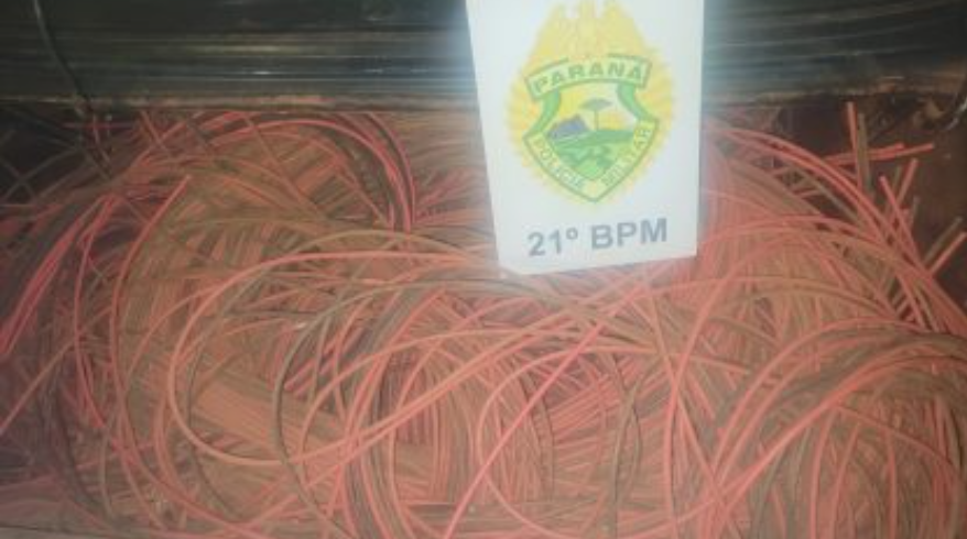 Grupo de Cascavel furta 200 quilos de fios elétricos de cobre de usina em Santo Antonio do Sudoeste