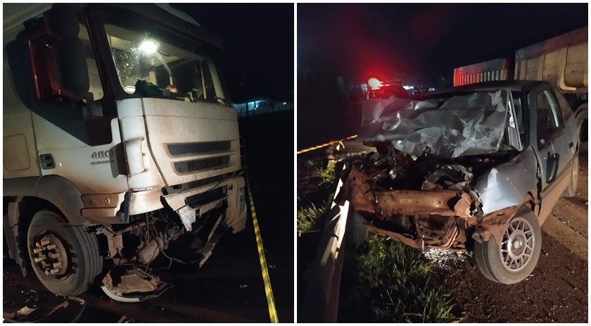 Uma pessoa morre em gravíssimo acidente na BR163