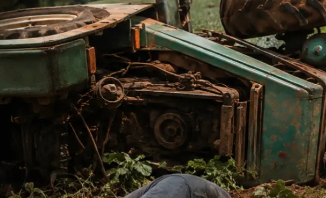 Trabalhador fica ferido após acidente com máquina agrícola