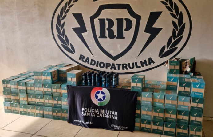 Carga com 200 caixas de desodorantes oriundos da Argentina é apreendida