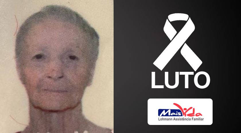 Comunicamos o falecimento de Carmelina da Silva Camargo