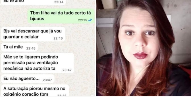 Mulher morre após denunciar falta de médicos e enviar mensagens de despedida à mãe