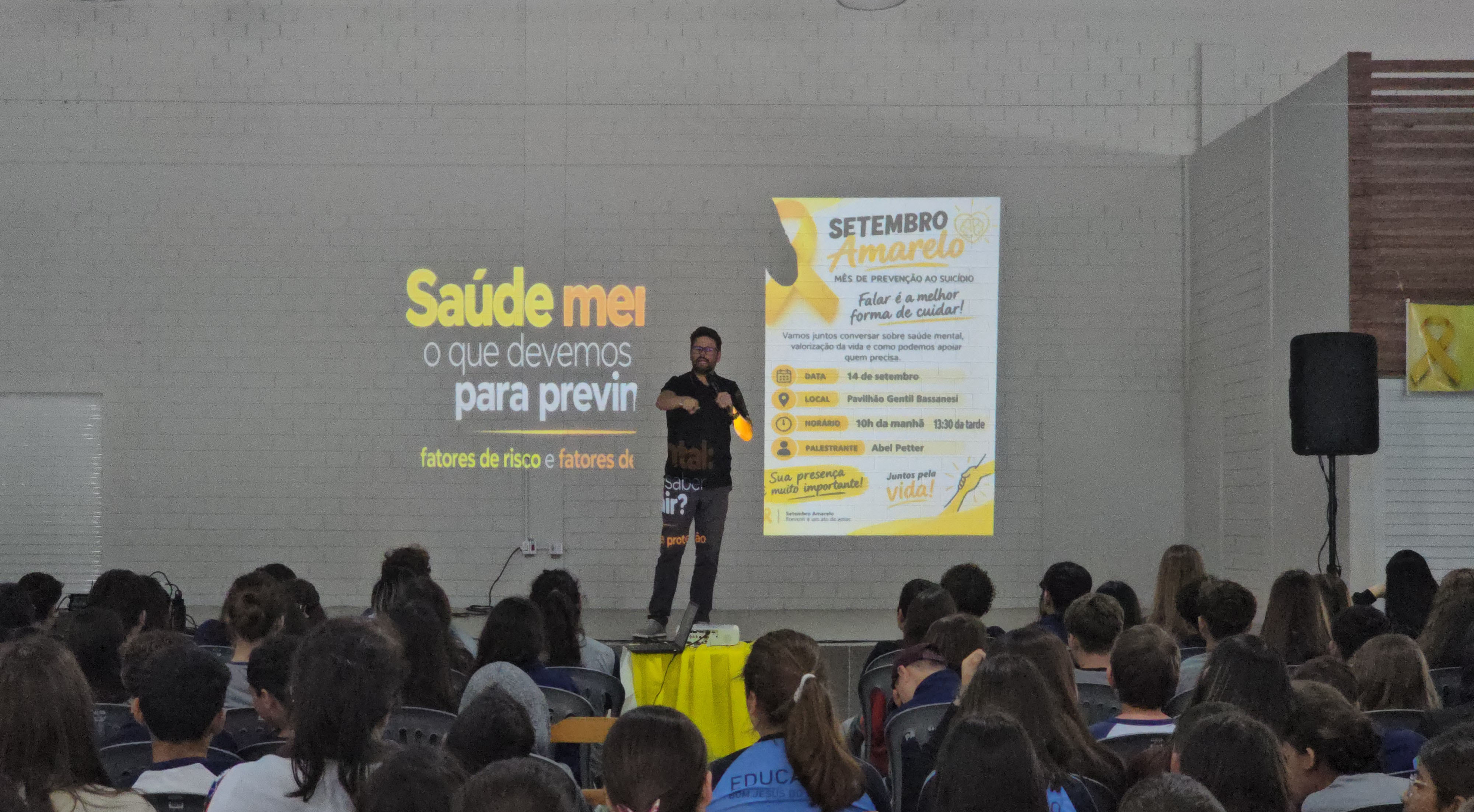 Município promove palestras do Setembro Amarelo com foco na prevenção e valorização da vida