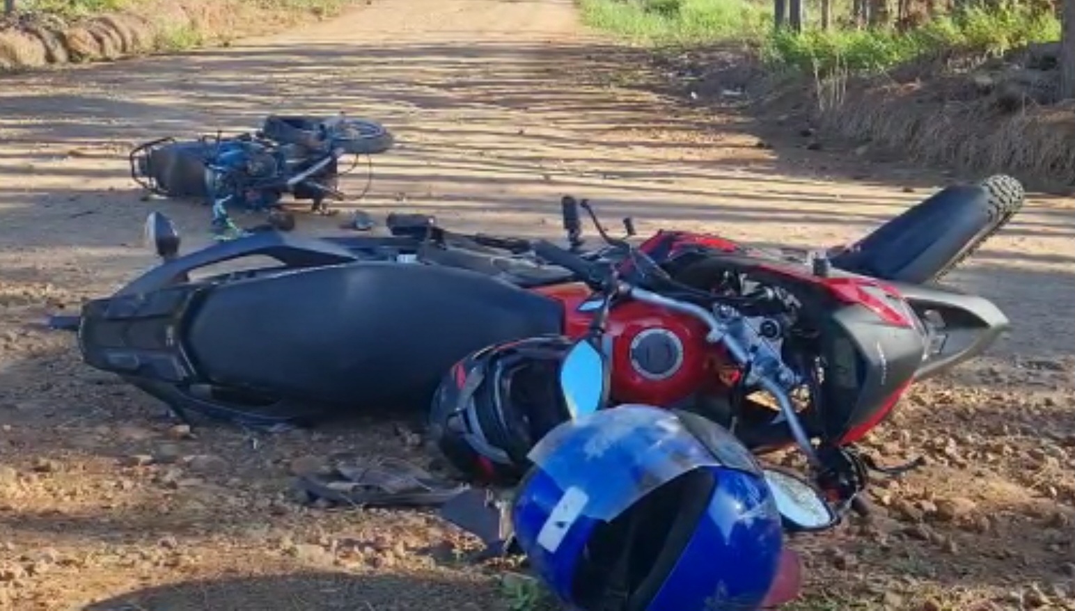 Homem que se envolveu em acidente entre duas motocicletas é transferido para SMOeste