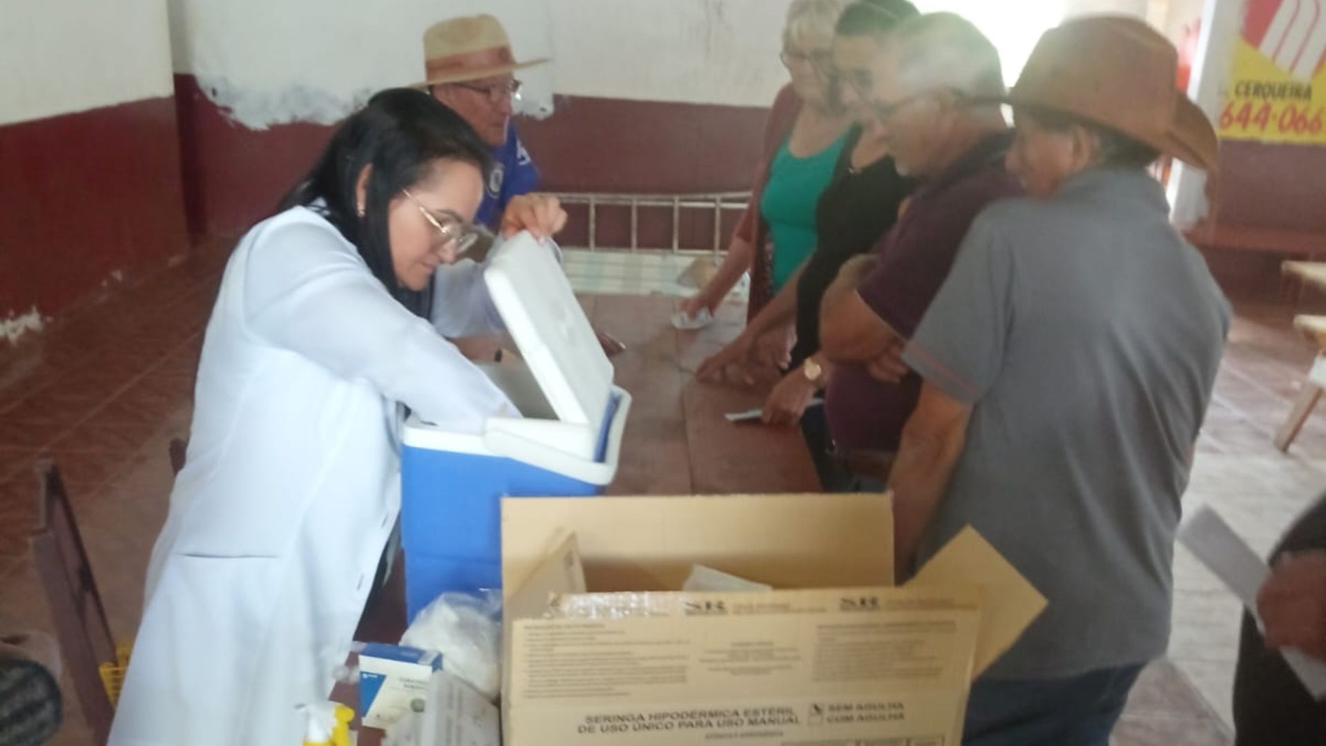 Vacinação contra a Influenza imuniza idosos no Distrito de Jorge Lacerda e na comunidade da Barra da União
