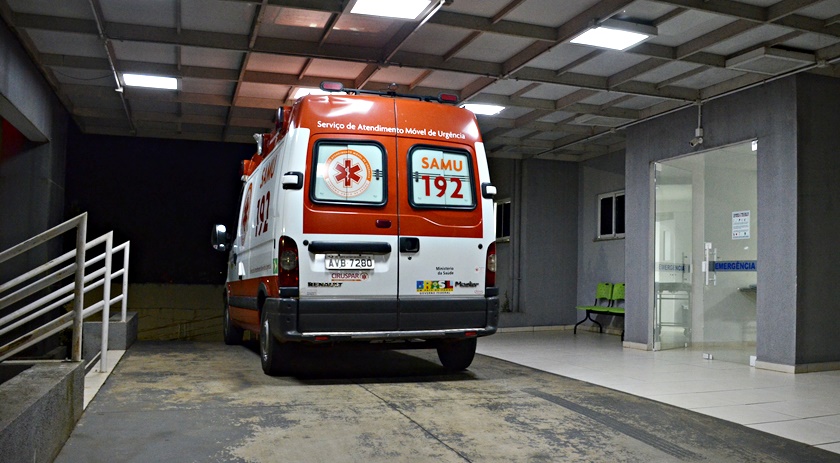 Por conta dos ferimentos, envolvidos em acidente de trânsito próximo ao Posto 4 Rodas são transferido ao Hospital Regional em Francisco Beltrão