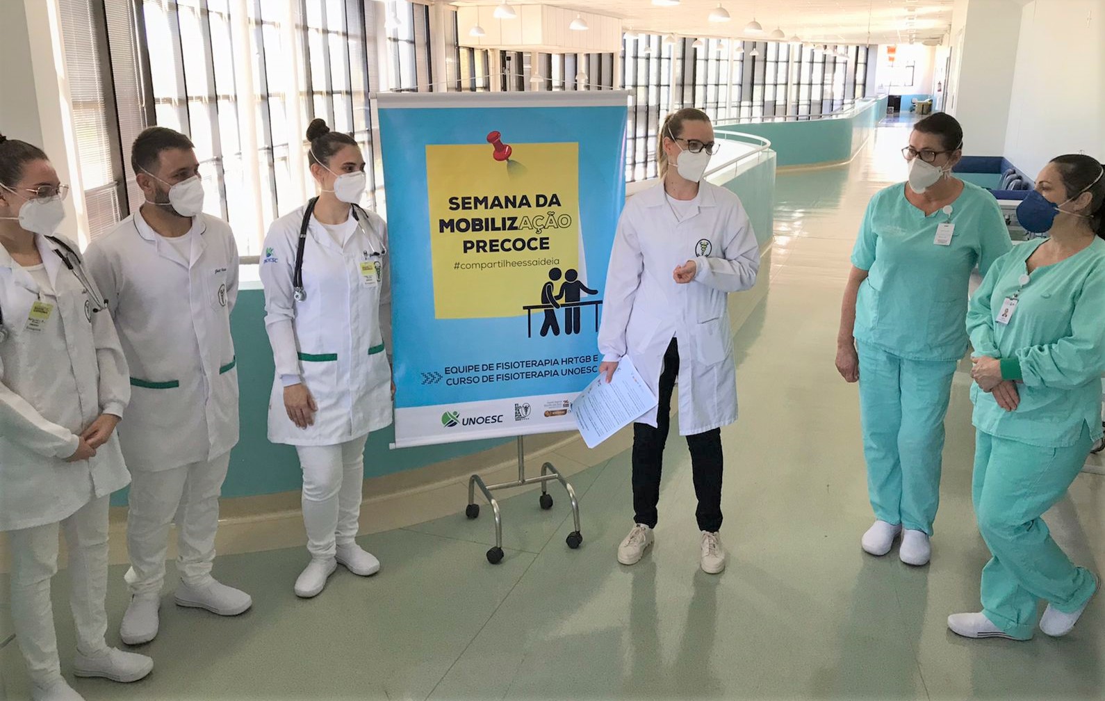 Fisioterapia do Hospital Regional realiza campanha de mobilização precoce