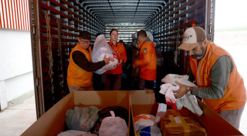 Campanha do Estado chega a 13,2 mil toneladas de doações enviadas ao Rio Grande do Sul