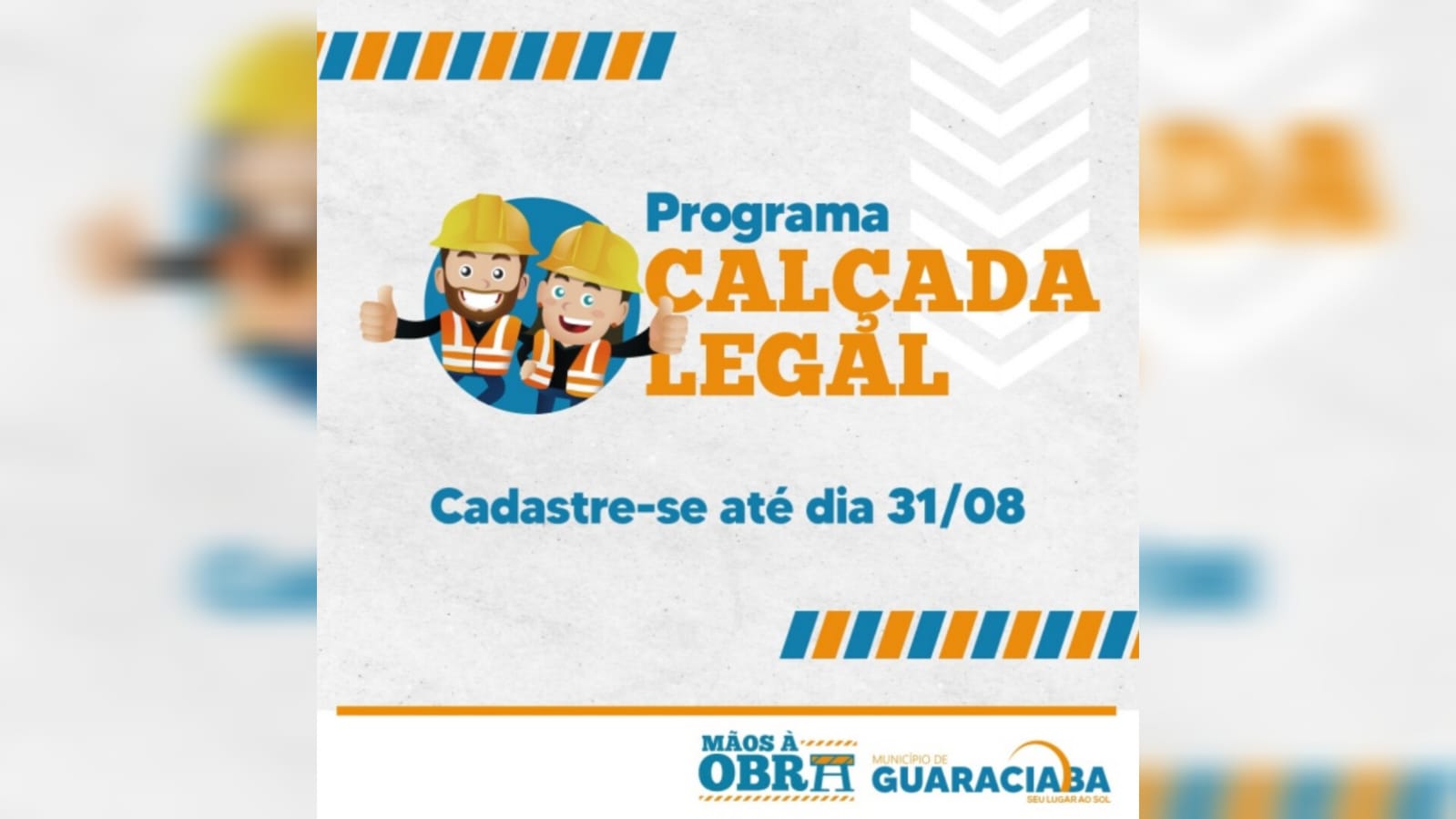 Administração Municipal de Guaraciaba lança programa “Calçada Legal”
