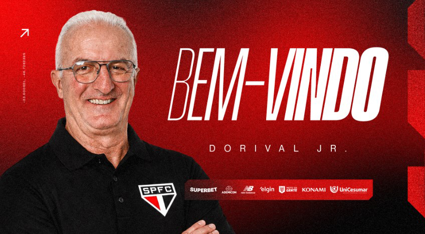 Dorival Júnior está de volta ao São Paulo até o fim de 2026