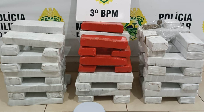 Após denúncias,37 kg de maconha e 33g de cocaína são apreendidas em ocorrências distintas
