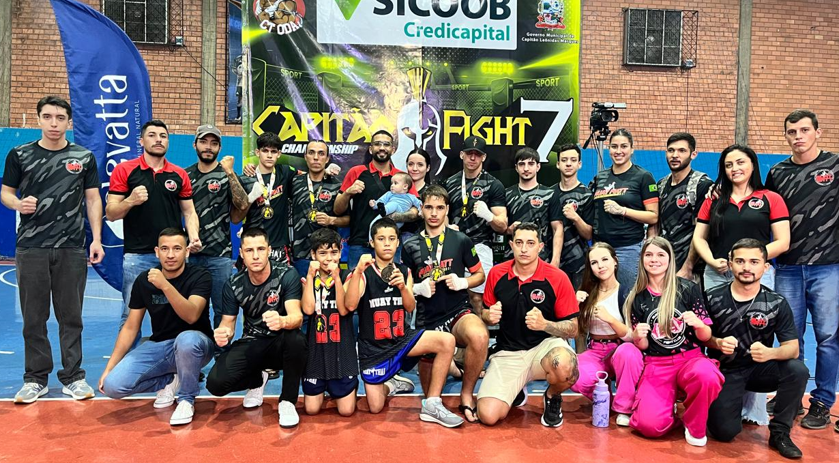 Atletas da Muay Matt e Projeto Fênix  se destacam em evento de lutas em Capitão Leônidas Marques