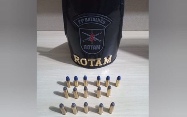 Após denúncia, ROTAM prende homem por posse de munições calibre 38 e 357