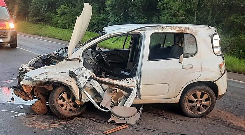 Homem morre em grave acidente na PRc 280 em Palmas