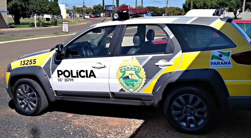 Homem é preso após furar pneu de viatura da Polícia Militar