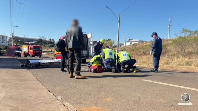 Colisão entre motocicletas deixa mulher ferida na SC-492