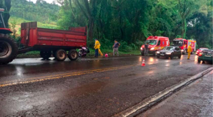 Grave acidente deixa uma pessoa morta na BR-282