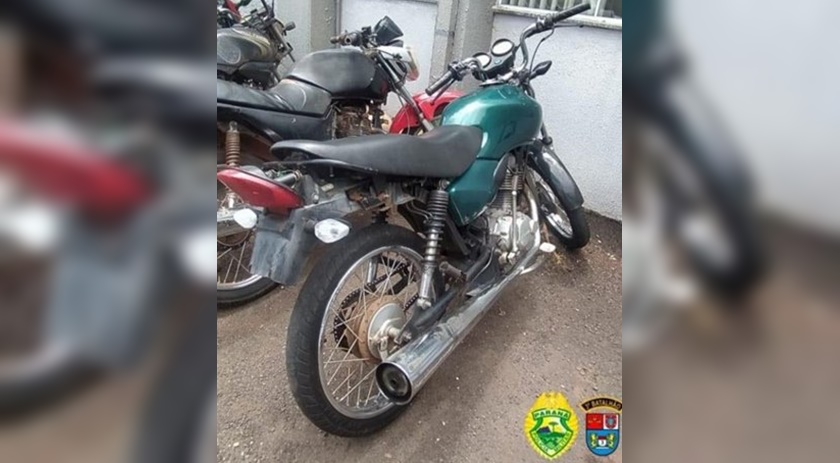 PM apreende menor de 14 anos com motocicleta furtada