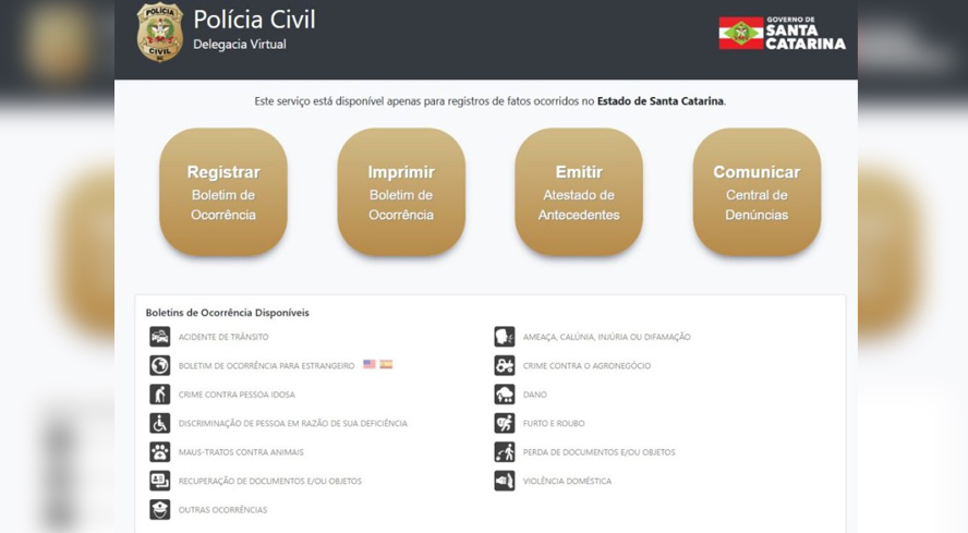 Polícia Civil reforça uso da Delegacia Virtual após quase 300 mil registros em 2026