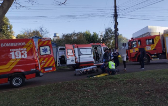Idosa é atropelada no Bairro Floresta e encaminhada ao hospital