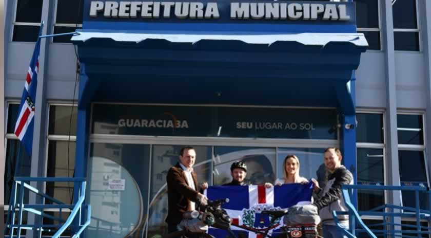 Ciclista faz viagem de mais de três meses até o Uruguai