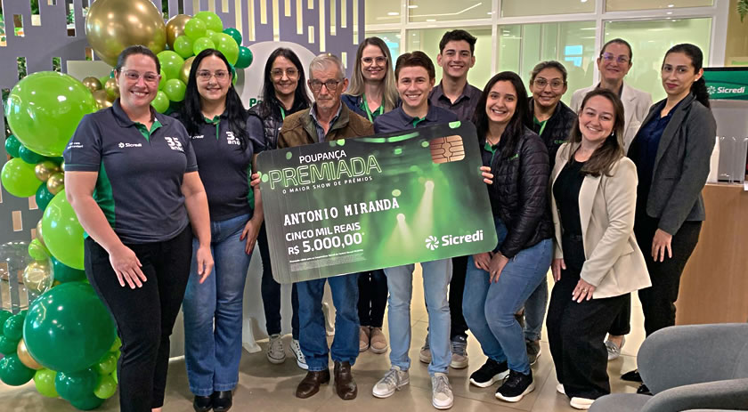 Sicredi Fronteiras já distribuiu mais de R$ 50 mil em prêmios da Poupança Premiada
