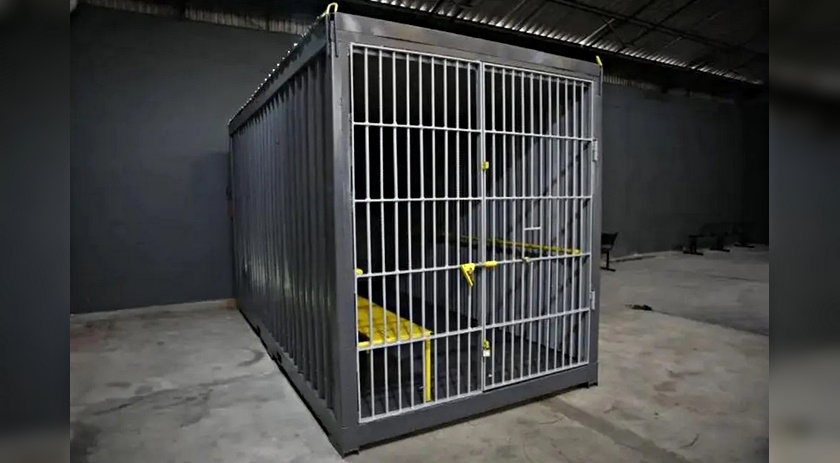 Contêiner vira cela após delegacia ser inaugurada sem a estrutura; OAB monitora