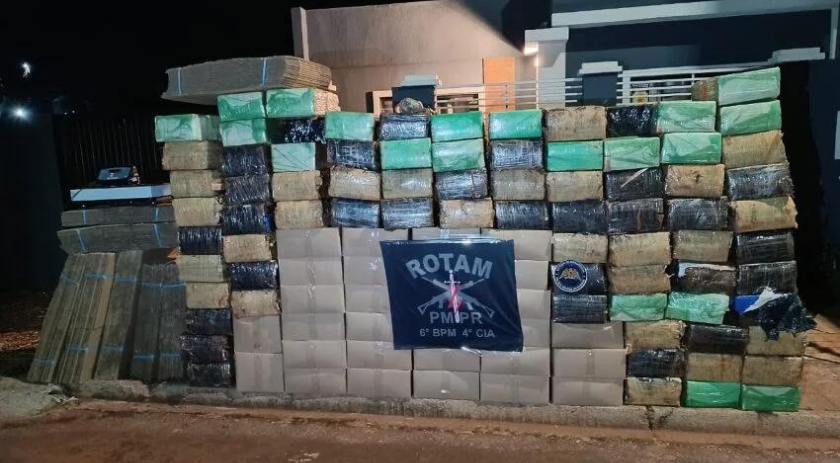 Policia Militar realiza operação e apreende mais de duas toneladas de maconha
