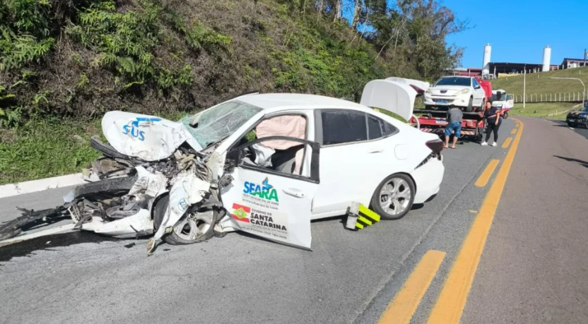 Maicon Bedin recebe alta após acidente grave na BR-470