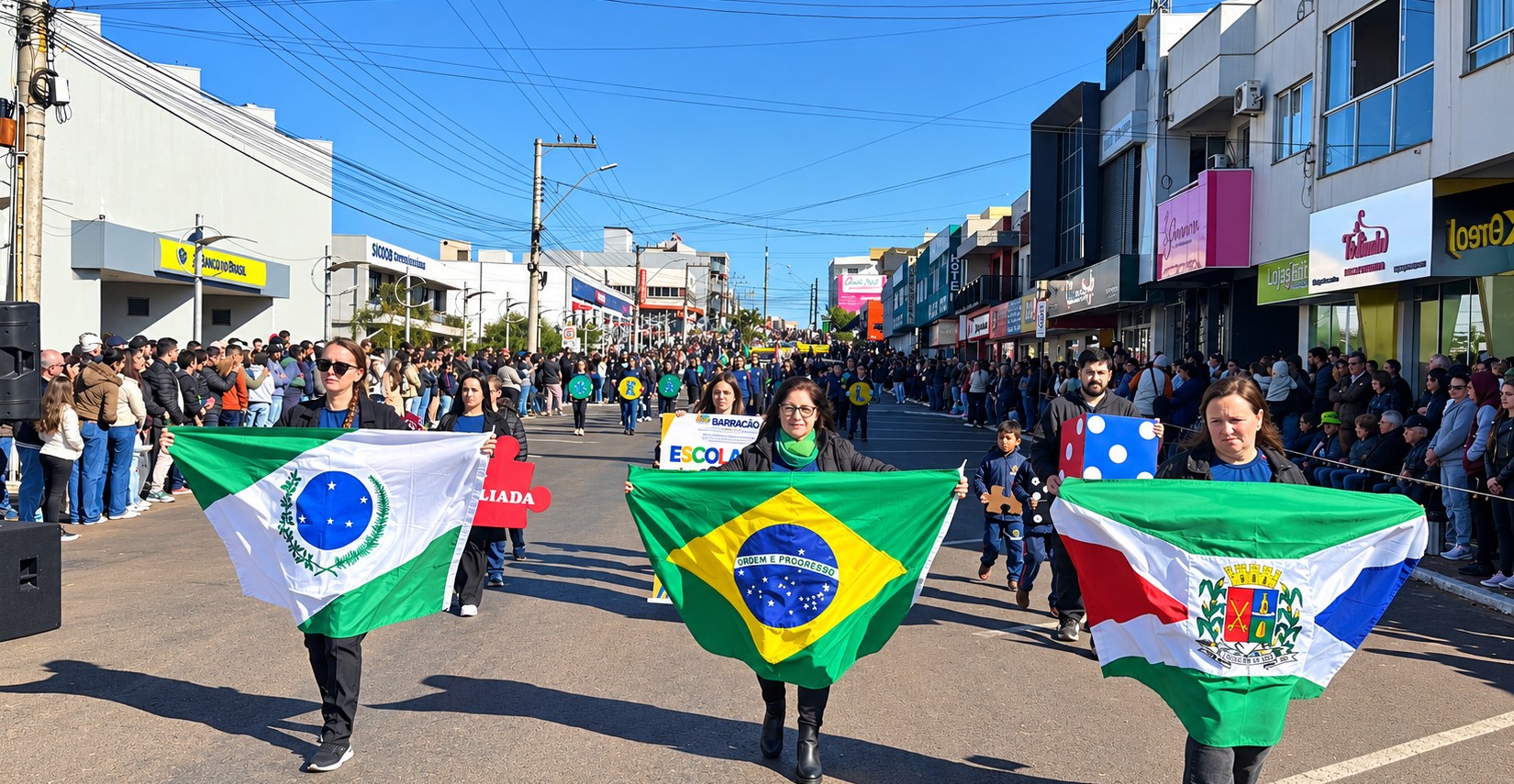Desfile de 7 de Setembro reúne grande público e celebra 204 anos da Independência do Brasil