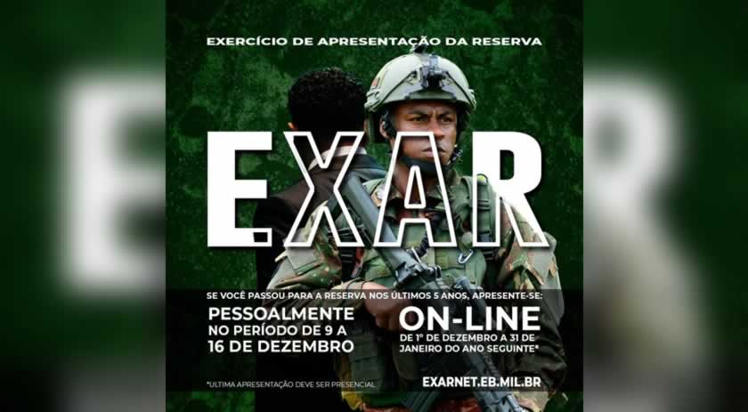 Exército convoca para Apresentação da Reserva 2020 - Prefeitura de