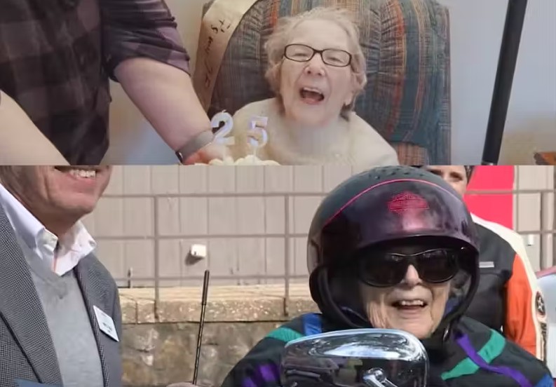 Vovó comemora 104 anos e realiza sonho de andar de moto; “eu amei”