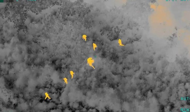 Câmera térmica da PMPR localiza suspeito com 215 kg de drogas