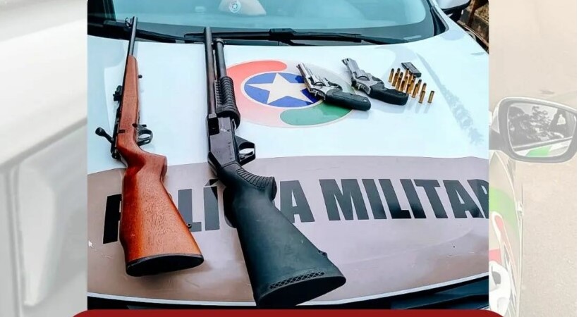 Após ter ameaçado matar outra pessoa, adolescente é apreendido por porte ilegal de arma de fogo