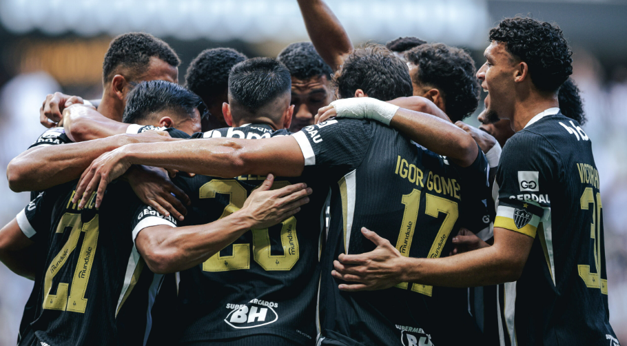 Atlético goleia o Grêmio por 3 a 0 e chega a nove jogos invicto